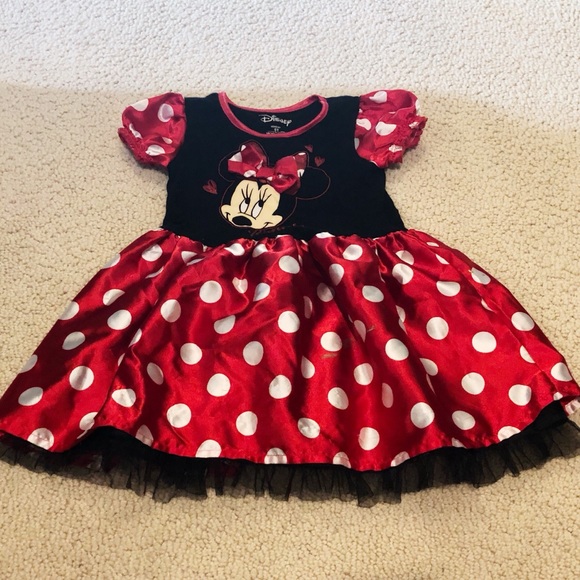 minnie mouse red and black dress